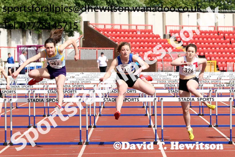 Girls under-15s, North East Track and Field Champs., Gateshead. Photo: David T. Hewitson/Sports for All Pics